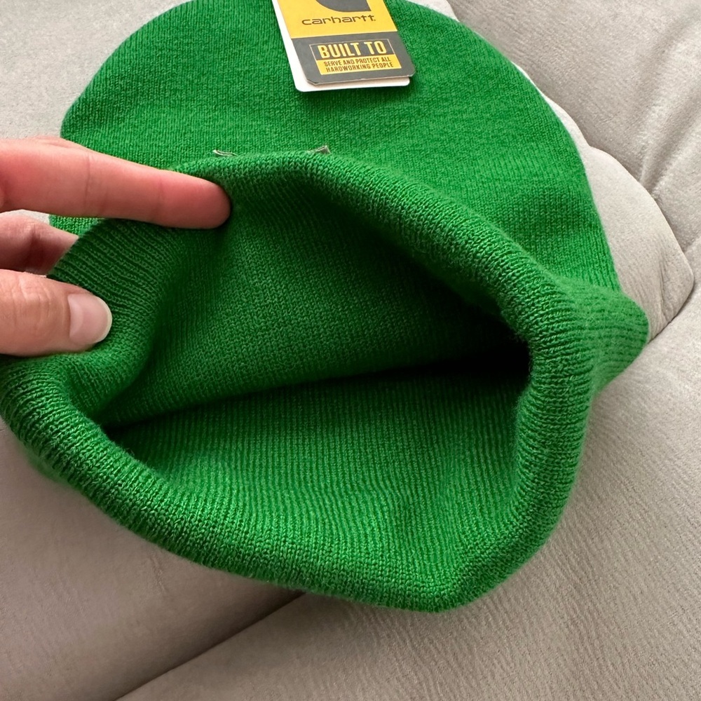 NWT Carhartt Men's Knit Cuffed Beanie Green - Picture 3 of 7
